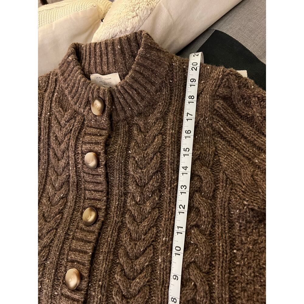 [SOLD] La Maille Sezane Andina Jumper in Heather Brown Size S✨ - Picture 13 of 15